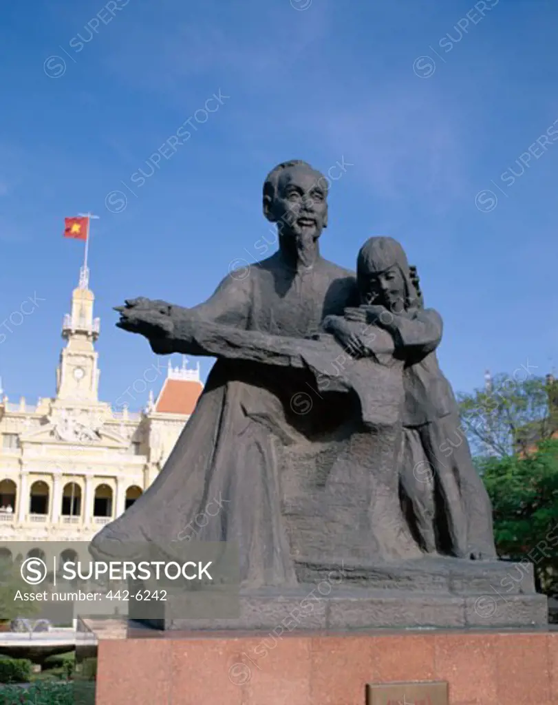 Low angle view of a statue, Ho Chi Minh Statue, Ho Chi Minh City, Vietnam
