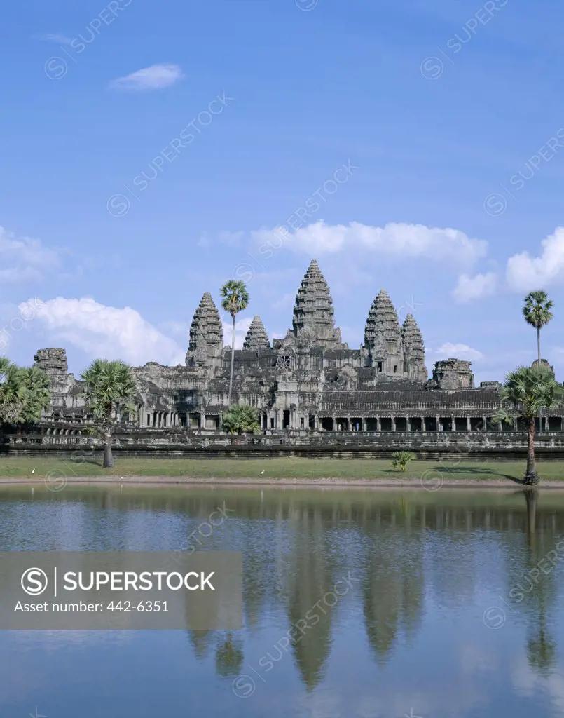 Facade of a temple, Angkor Wat, Siem Reap, Cambodia