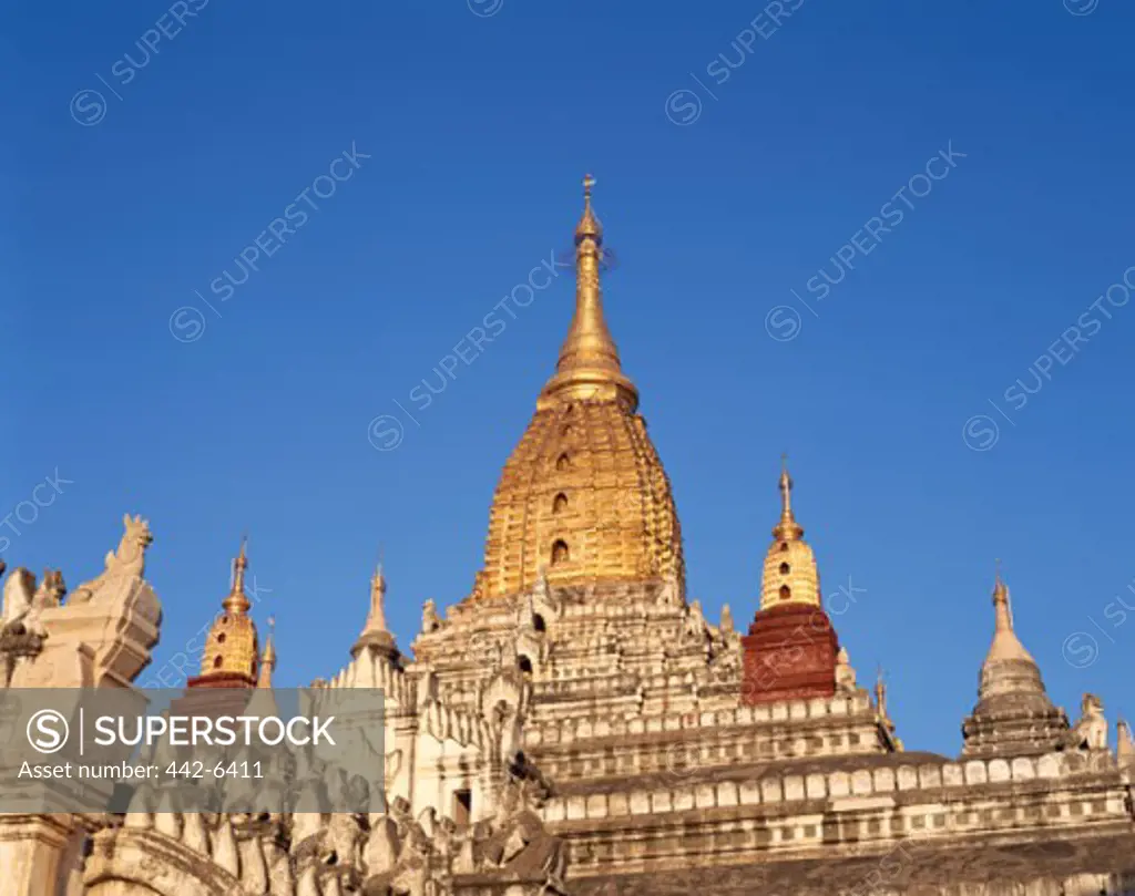 Low angle view of a temple, Ananda Temple, Bagan, Myanmar