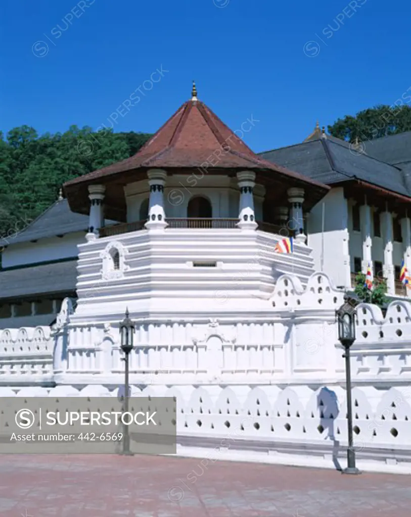 Facade of a temple, Sri Dalada Maligawa, Kandy, Sri Lanka