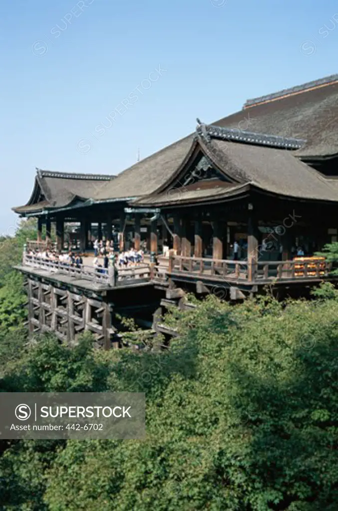 Kiyomizudera Temple on a hill, Kyoto, Honshu, Japan