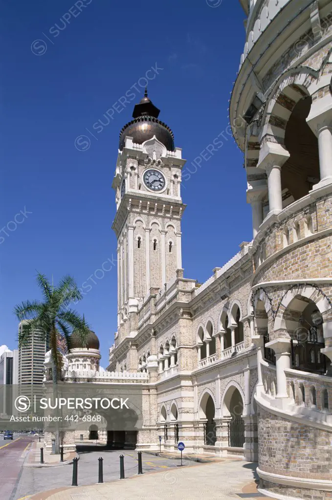 Low angle view of a government building, Sultan Abdul Samad Building, Kuala Lumpur, Malaysia