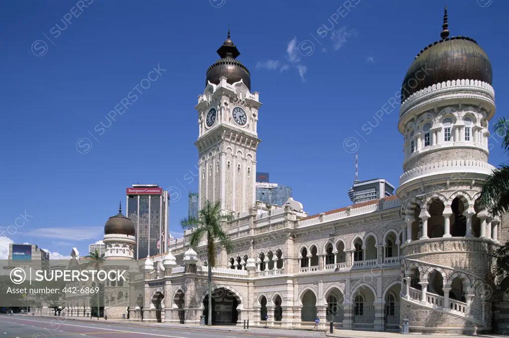 Facade of a government building, Sultan Abdul Samad Building, Kuala Lumpur, Malaysia