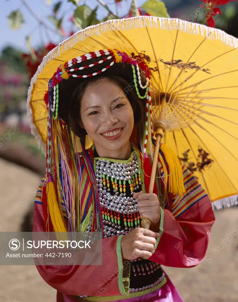 Portrait of a Lisu woman, Chiang Mai, Golden Triangle, Thailand
