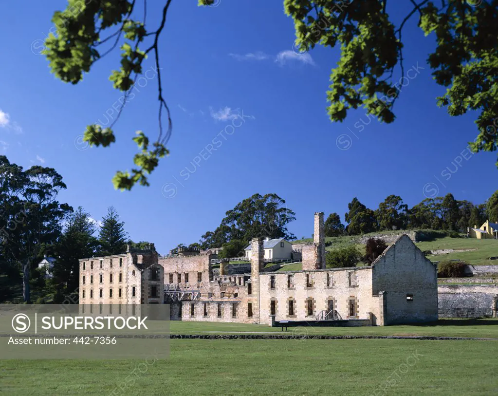 Facade of a penitentiary building, Port Arthur Historic Site, Hobart, Australia