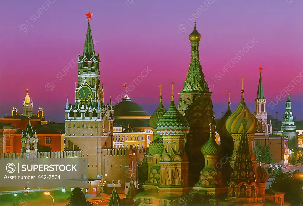 St. Basil's Cathedral and the Kremlin, Moscow, Russia