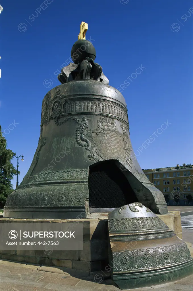 Close-up of the Tsar Bell, Kremlin, Moscow, Russia