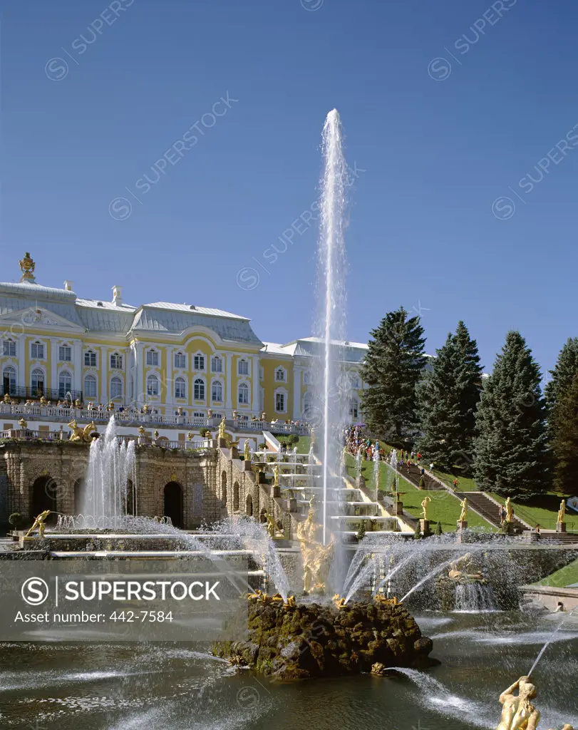 Fountain at the Great Palace, Petrodvorets, St. Petersburg, Russia
