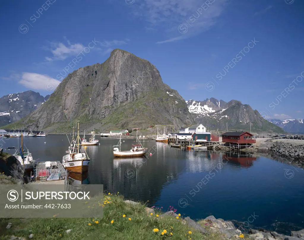Fishing Boats, Hamnoy, Lofoten Islands, Norway