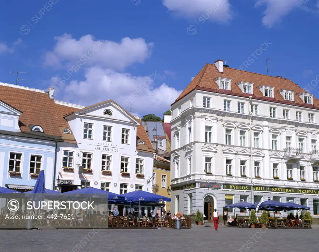 Outdoor Cafes, Old Town, Tallinn, Estonia 