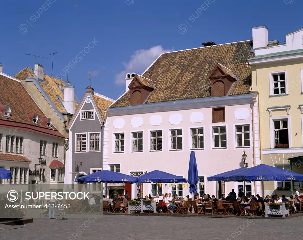 Outdoor Cafes, Old Town, Tallinn, Estonia 
