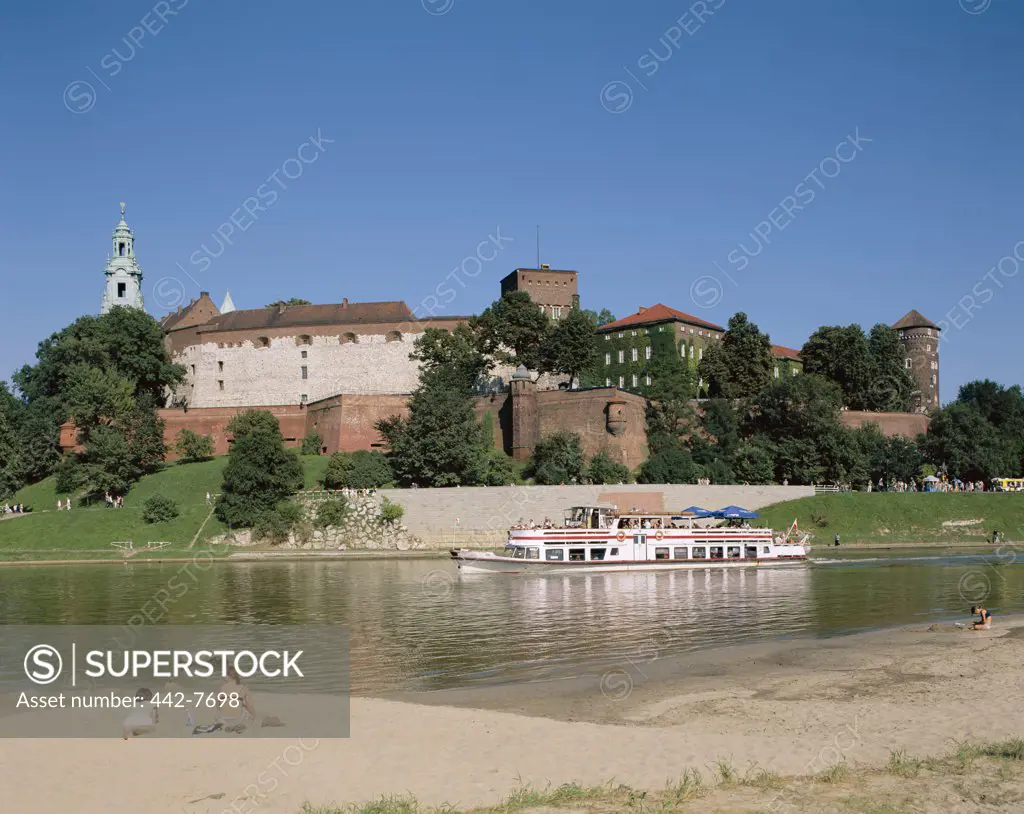 Wawel Castle and Vistula River, Krakow, Poland