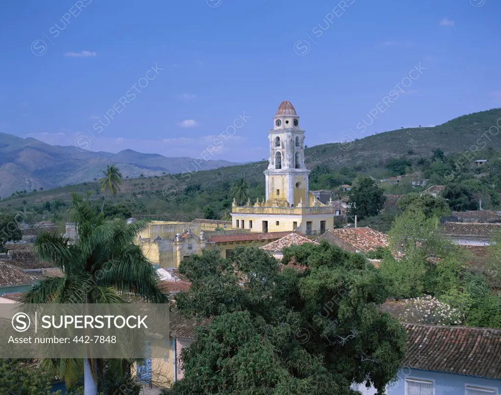 High angle view of a monastery, San Francisco Monastery, Trinidad, Cuba