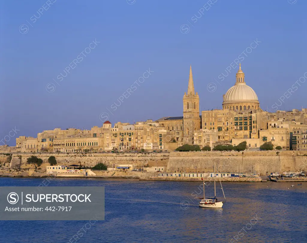 Buildings in a city, Valletta, Malta