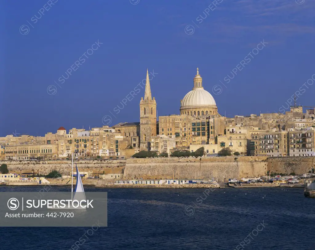 Buildings in a city, Valletta, Malta