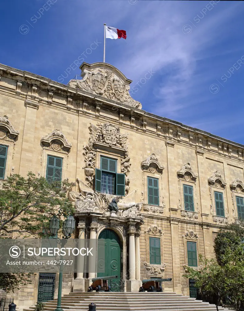 Low angle view of a building, Auberge de Castille, Valletta, Malta