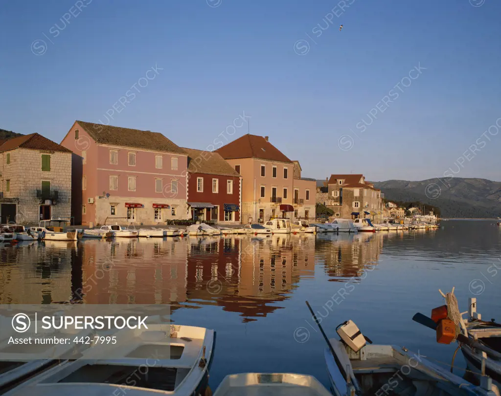 Boats in a harbor, Stari Grad, Hvar Island, Adriatic Islands, Croatia