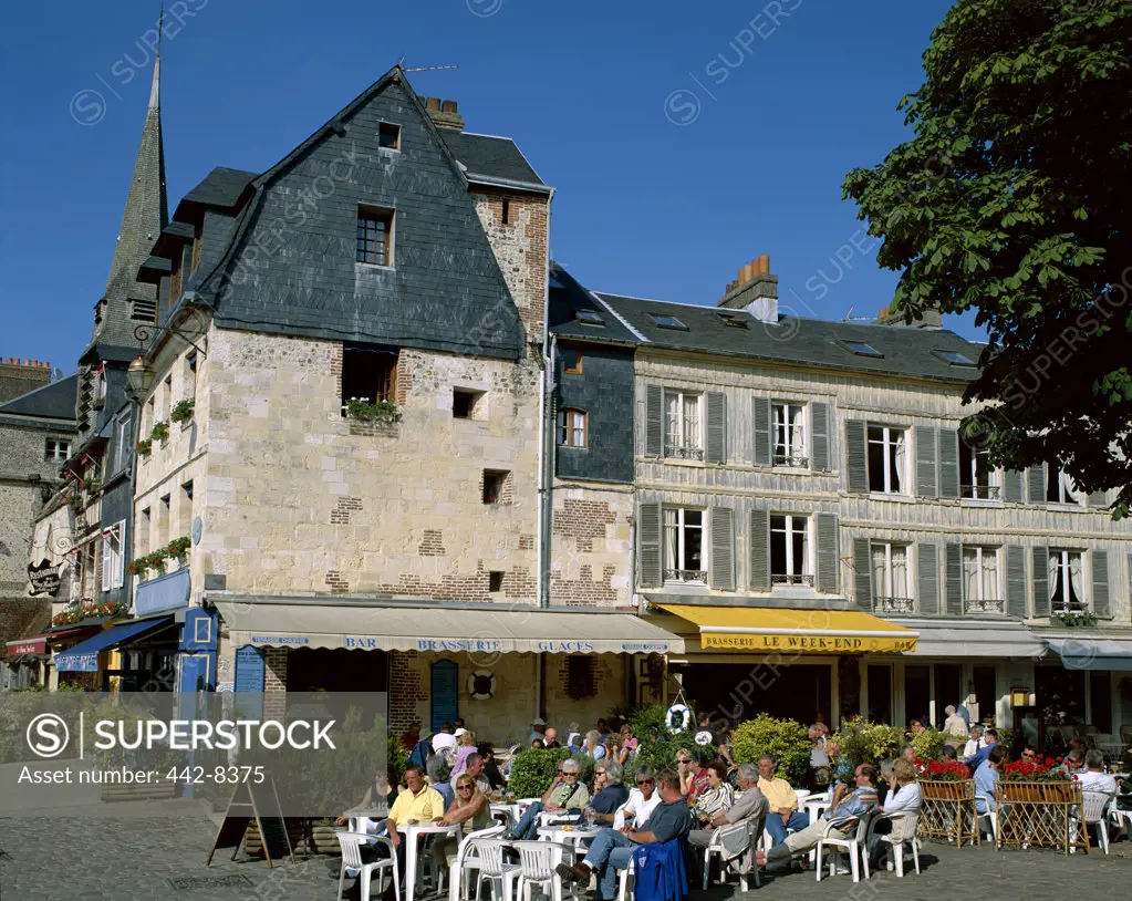 Outdoor Cafes, Honfleur, Normandy, France