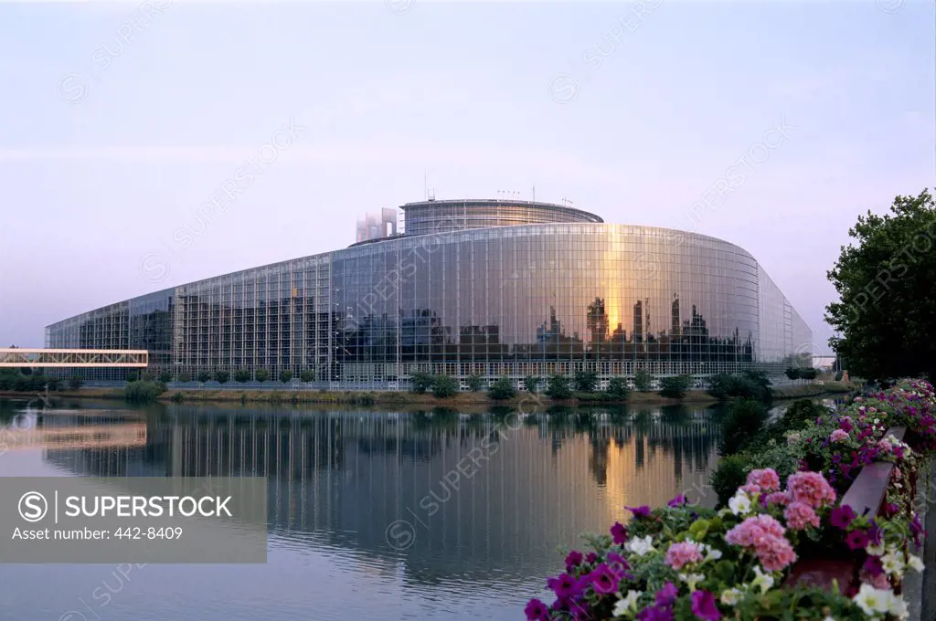 European Parliament Building, Palais de l'Europe, Strasbourg, Alsace, France