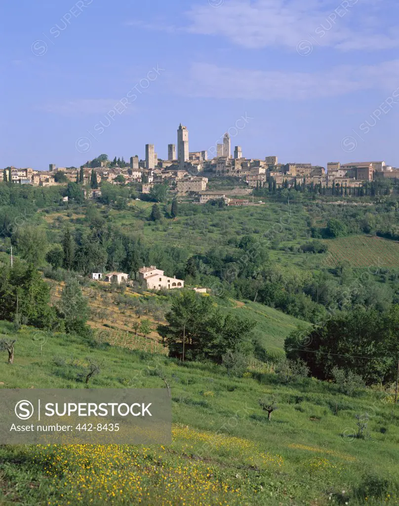 Medieval Town Skyline, San Gimignano, Tuscany, Italy