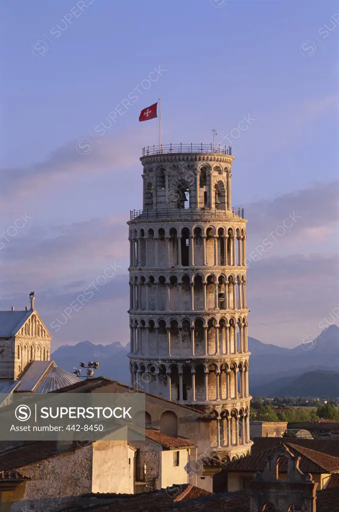 High section view of a tower, Leaning Tower, Pisa, Italy