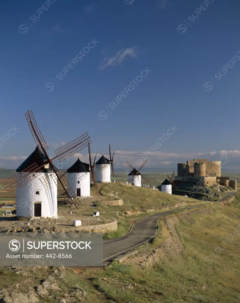 Windmills, La Mancha, Consuegra, Castilla-La Mancha, Spain