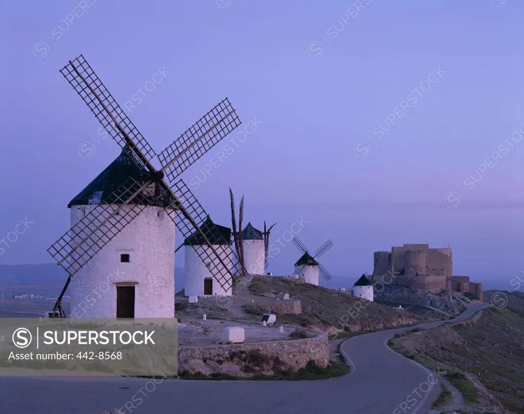Windmills, La Mancha, Consuegra, Castilla-La Mancha, Spain
