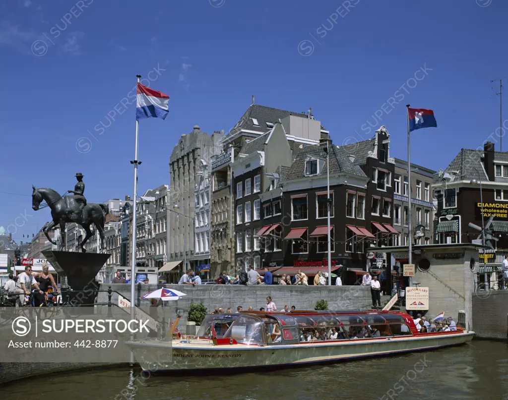 Canal Tour Boats, Amsterdam, Netherlands