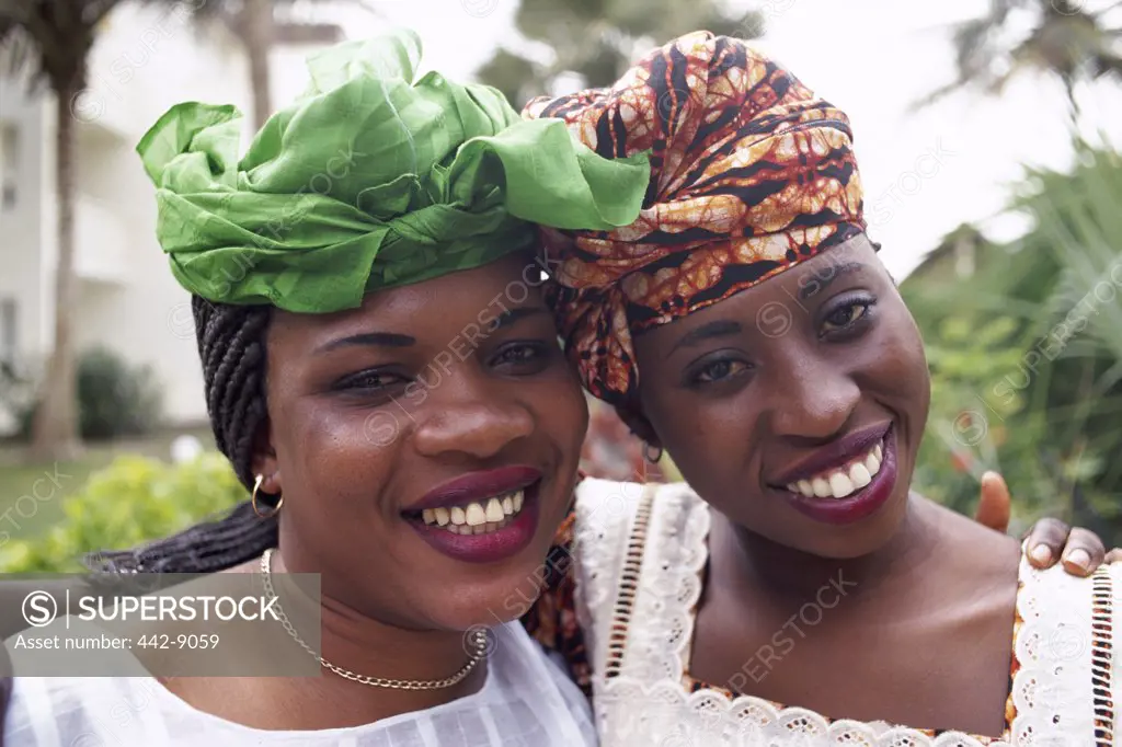 Portrait of two African women, Banjul, Gambia