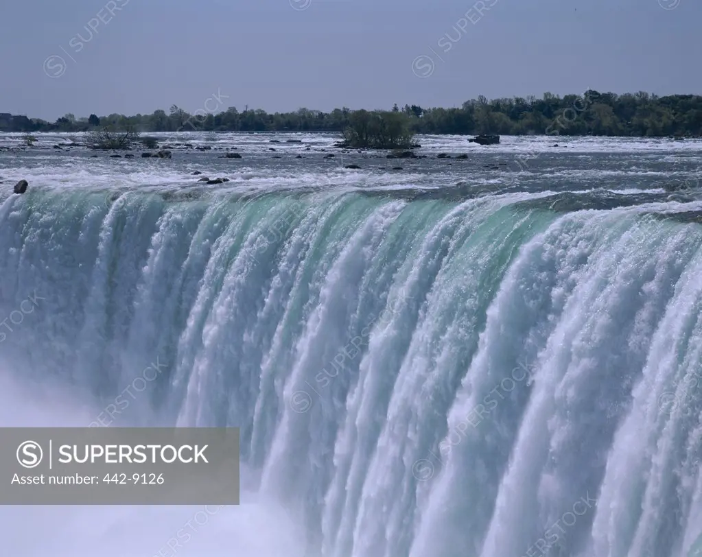 Close-up of a waterfall, Niagara Falls, Ontario, Canada