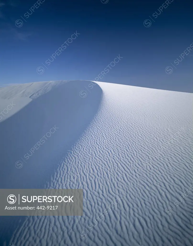 Sand dunes in the desert, White Sands National Monument, New Mexico, USA