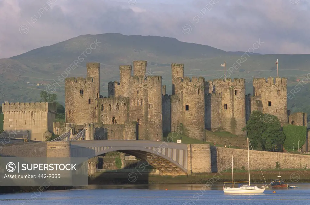 Conwy Castle along the River Conwy, Wales