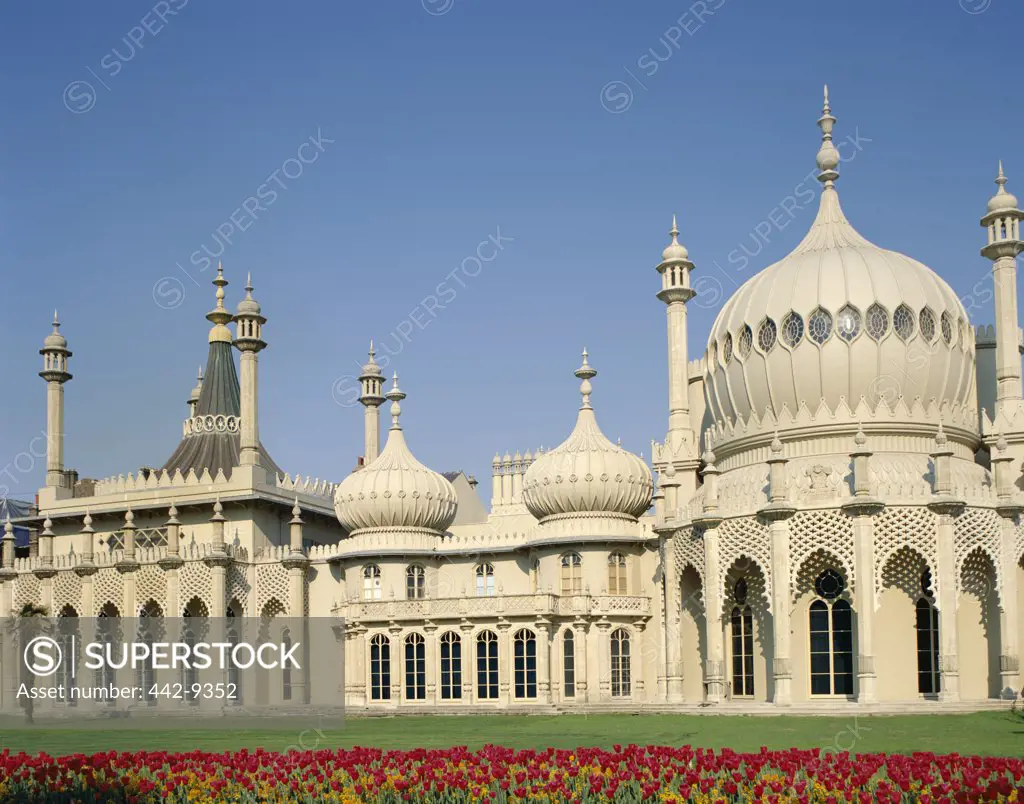 Facade of the Royal Pavilion, Brighton, Sussex, England