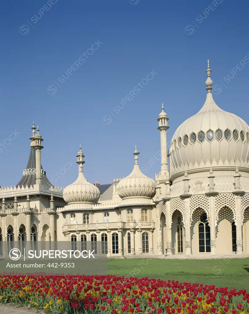 Facade of the Royal Pavilion, Brighton, Sussex, England
