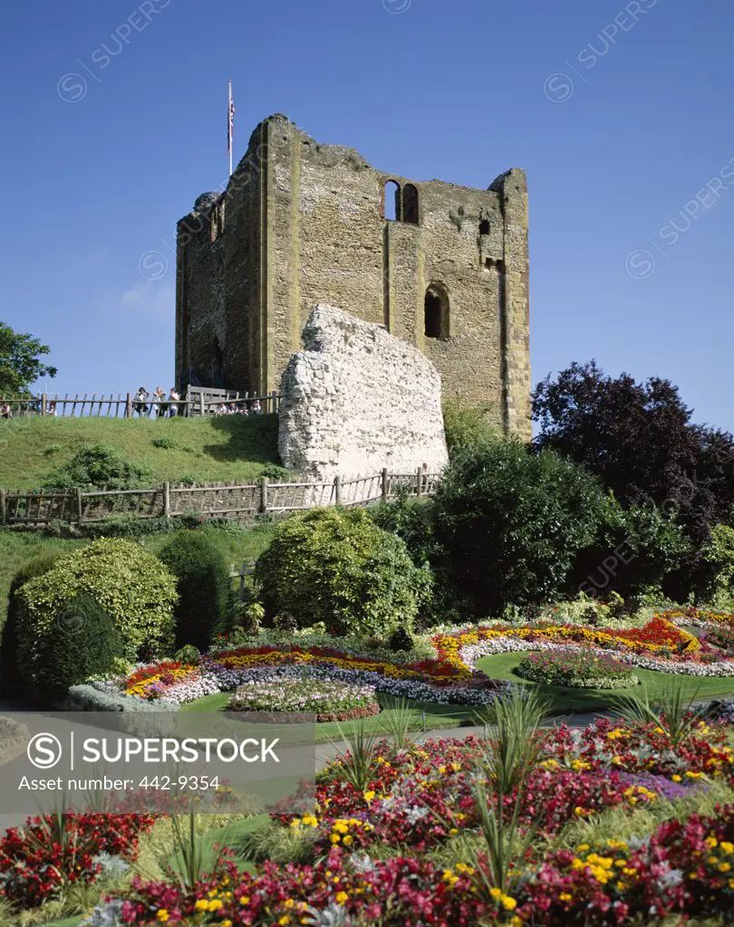 Low angle view of the Guildford Castle, Guildford, Surrey, England