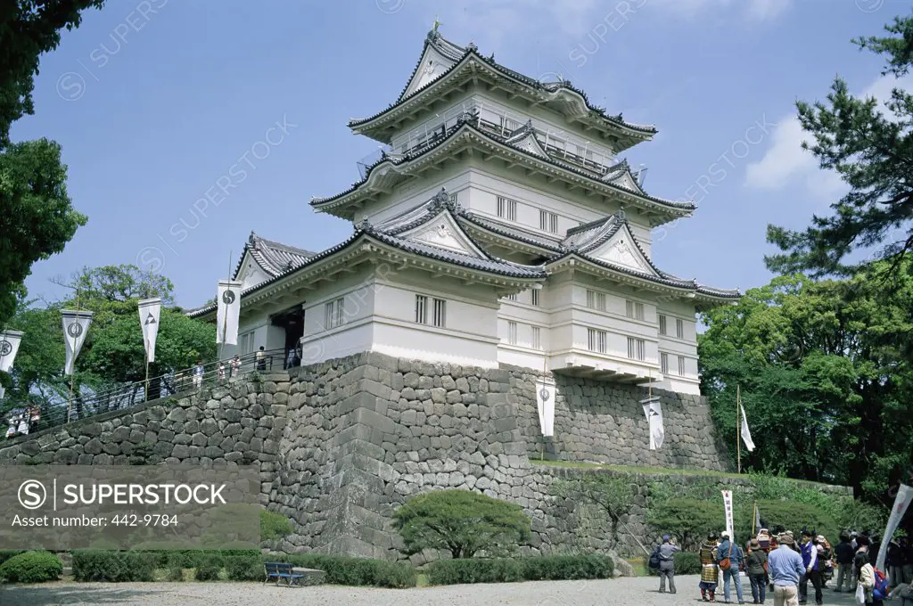 Low angle view of a castle, Odawara Castle, Odawara, Japan