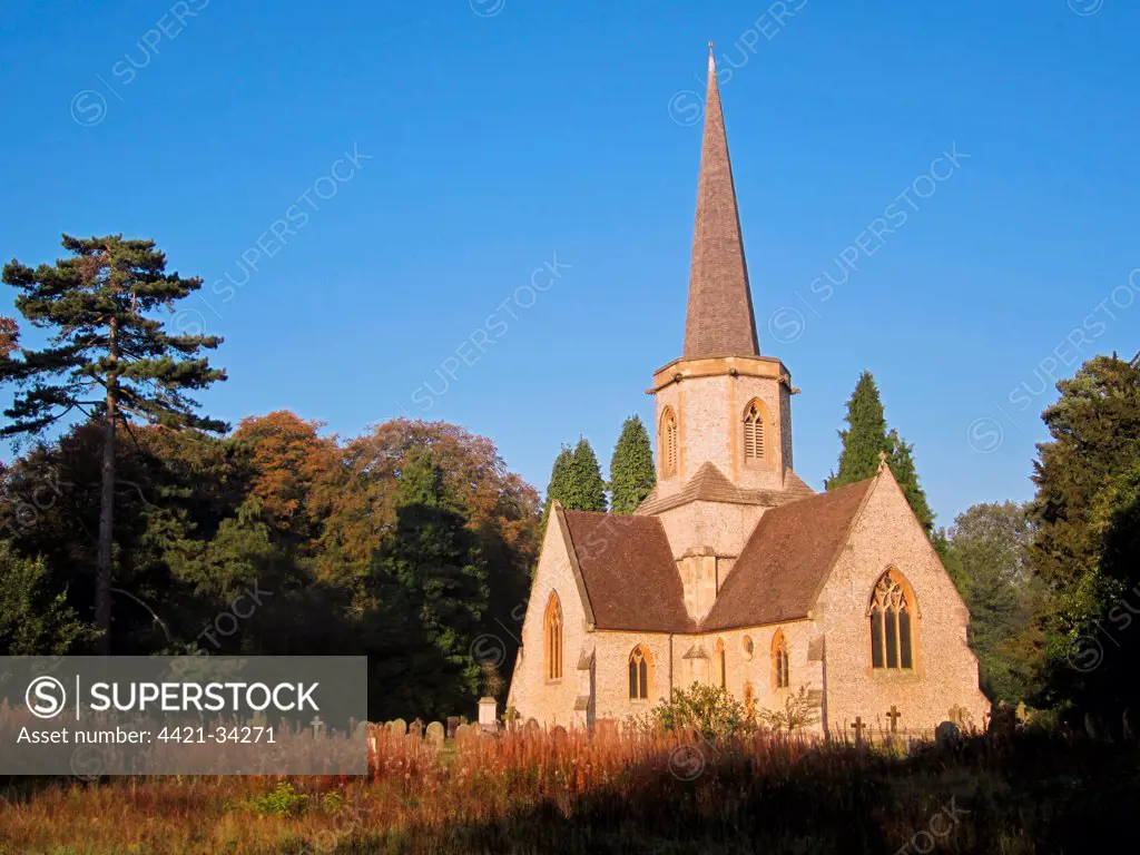 Holy Trinity Church, Penn Wood, Chilterns, Buckinghamshire, England, september