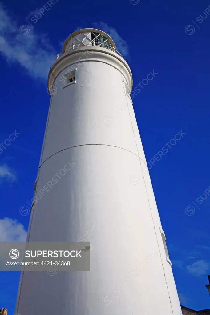 Lighthouse in seaside town, Southwold Lighthouse, Southwold, Suffolk, England, october