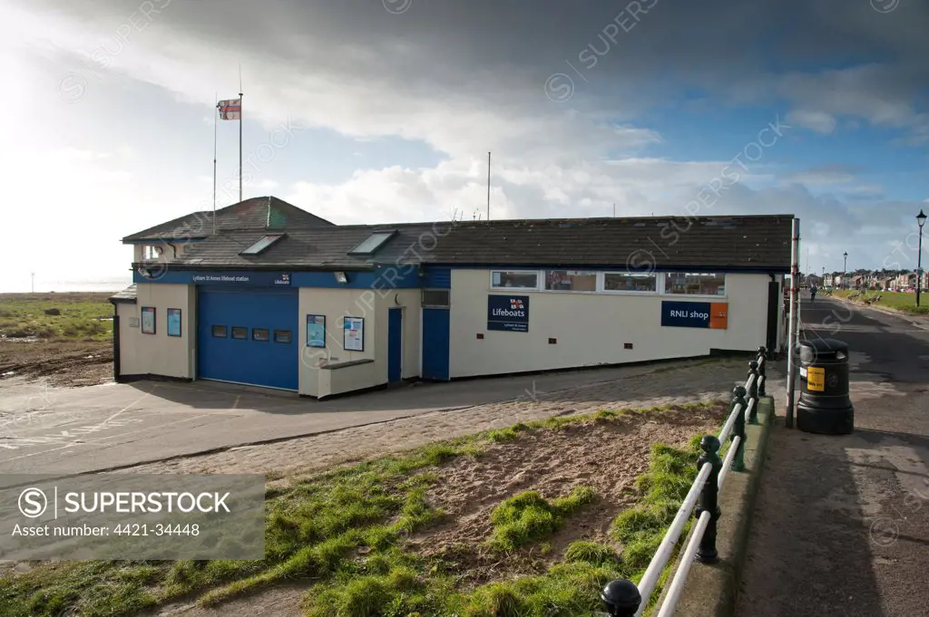 RNLI lifeboat station, Lytham St. Anne's, Lancashire, England, january