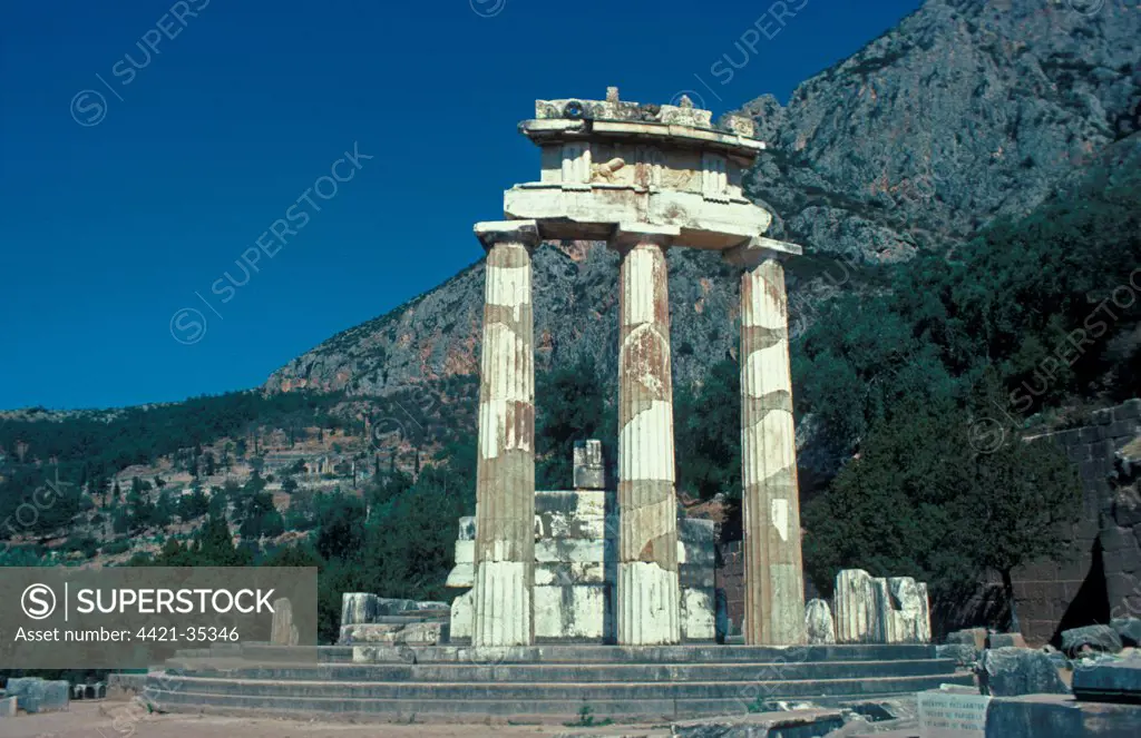 Europe - Greece The Tholos, Delphi, Greece