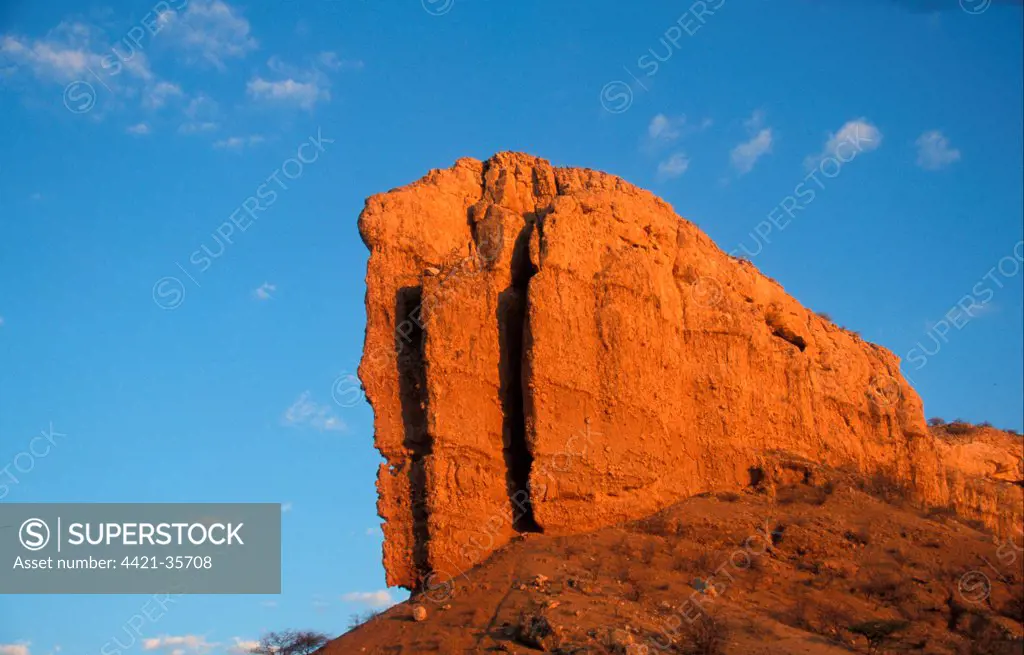 Namibia Eroded Rock formations at Vingerklip, Namibia