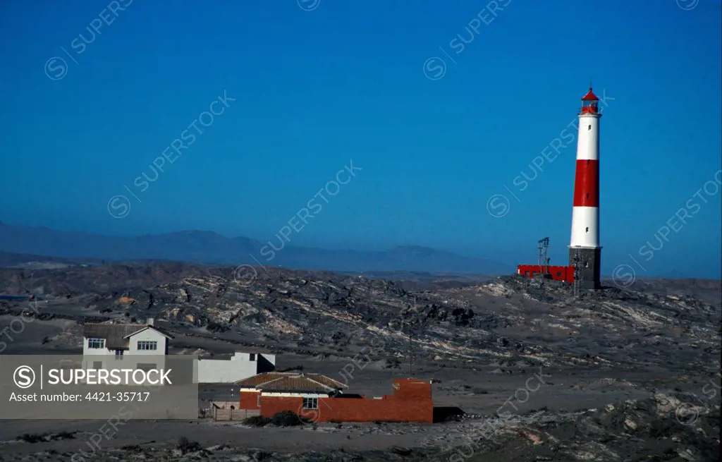 Namibia Lighthouse at Diaz Point, Luderitz Peninsula, Namibia