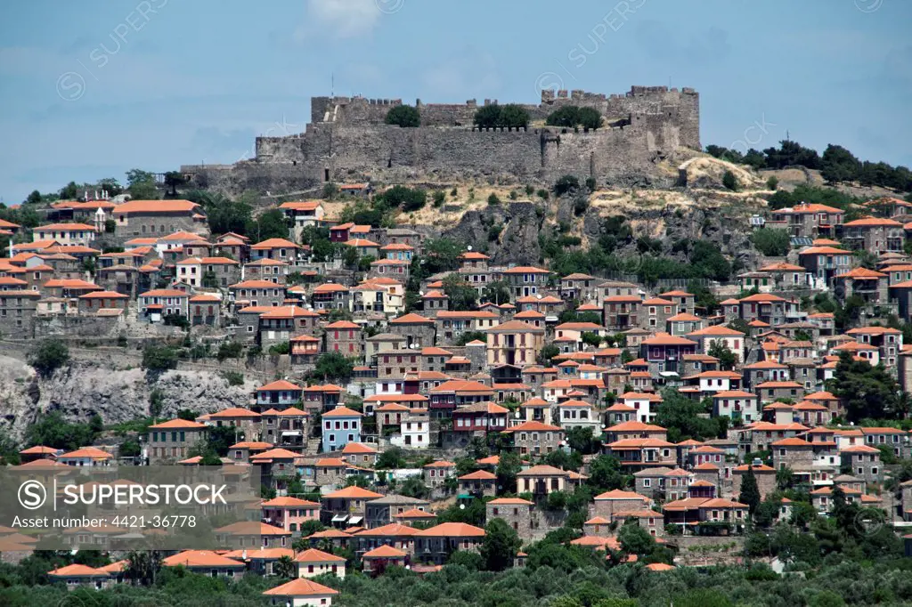 the medieval town of Molyvos