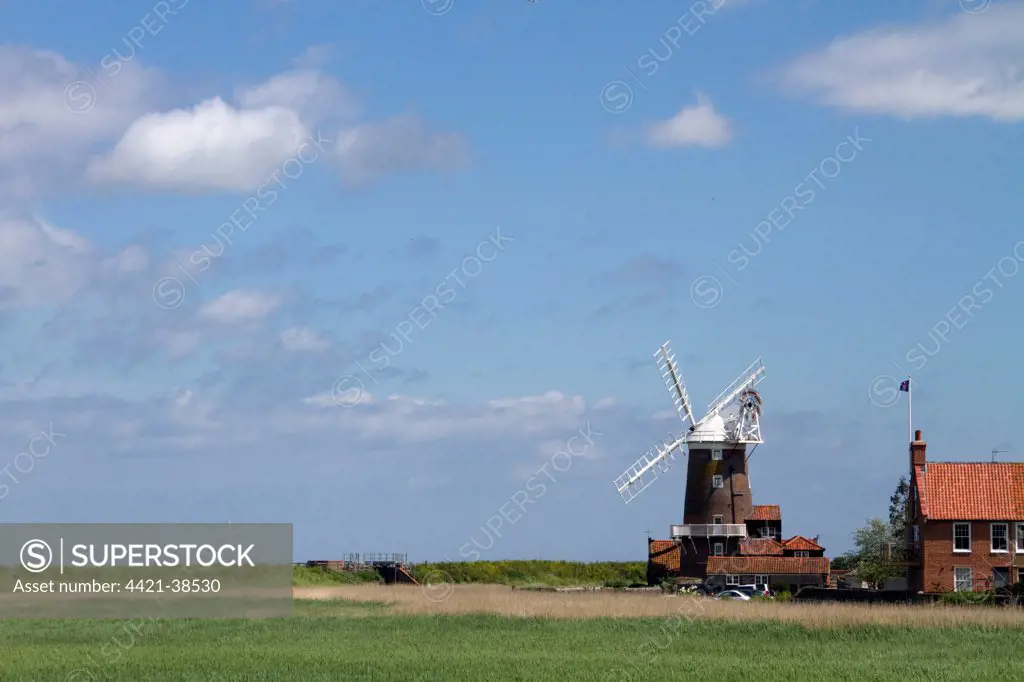 Cley Windmill dates from the early 18th Century and is a well-known landmark on the north Norfolk coast.