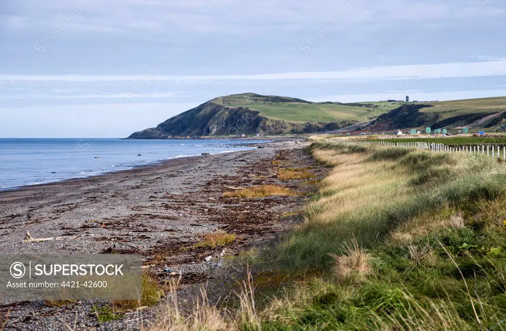 View of coastline, Firth of Clyde, Ballantrae, Ayrshire, Scotland, October
