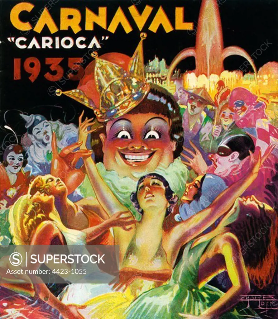 Brochure from 1935 titled 'Carnaval 'Carioca' 1935'.