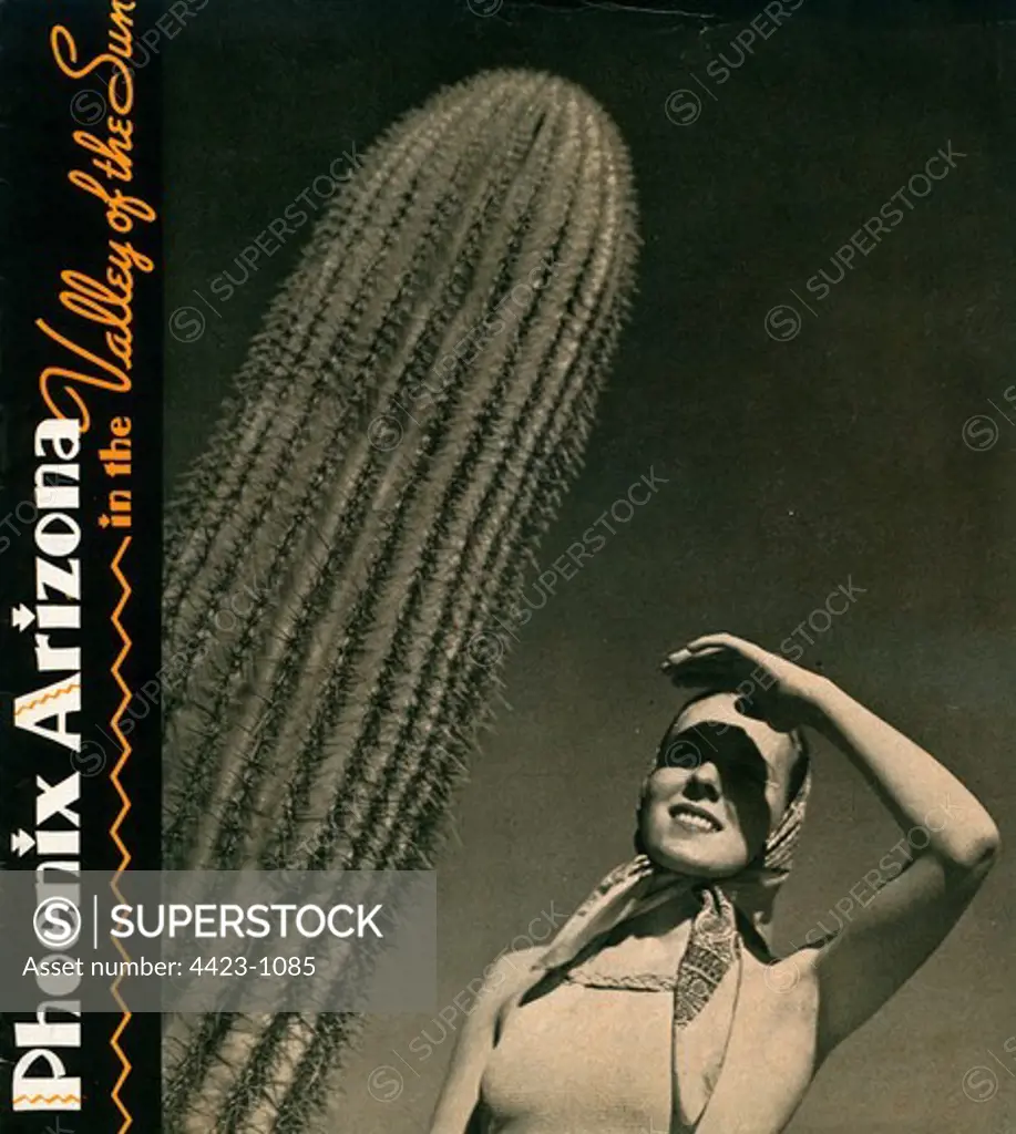 Brochure from 1942 titled 'Phoenix, Arizona, In the Valley of the Sun'.