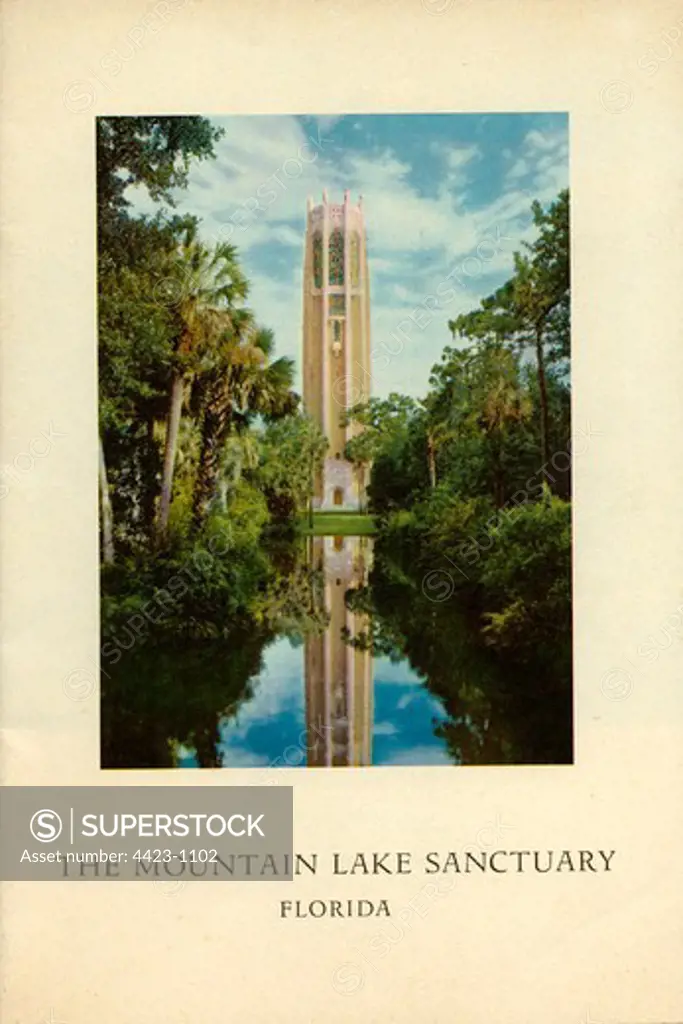 Brochure from 1950 titled 'The Mountain Lake Sanctuary, Florida'.