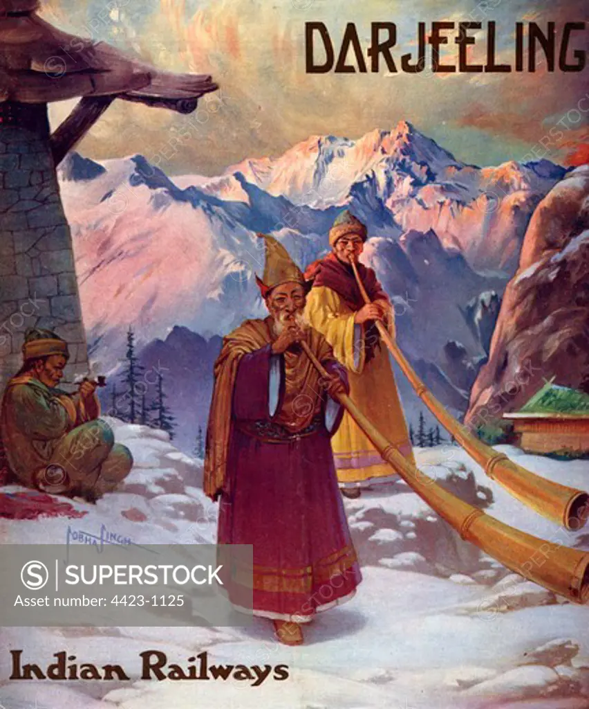 Brochure from 1936 titled 'Darjeeling, Indian Railways'.
