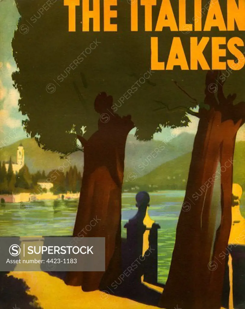 Brochure from 1938 titled 'The Italian Lakes'.
